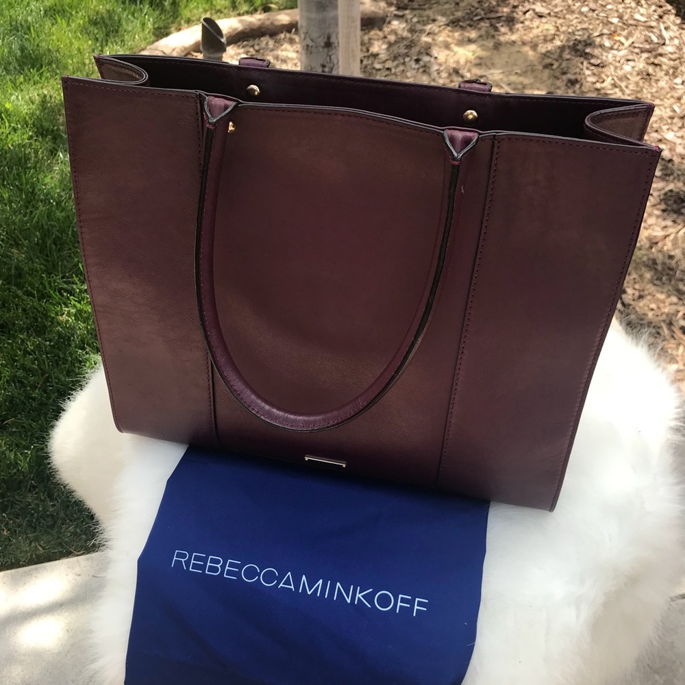 Rebecca Minkoff Burgundy Mab Tote - Picture 3 of 10